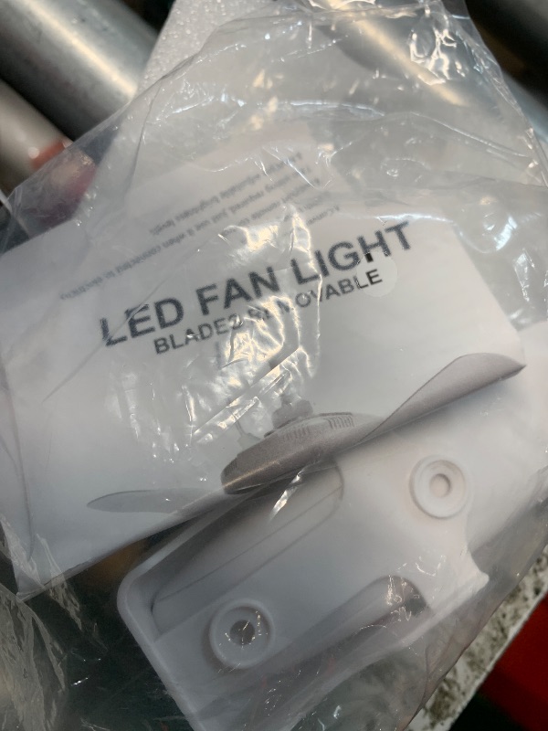 Photo 1 of (used)(see all images) Fanspex 20.5'' Gazebo Ceiling Fan with Light, Plug in Outdoor Hanging Fan for Patio Canopy Tent Porch RV