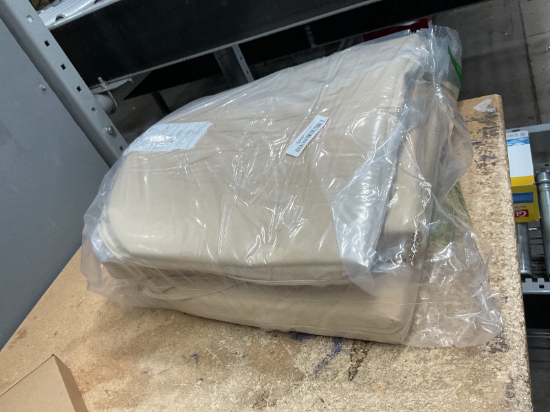 Photo 1 of *ONLY 3* downluxe Outdoor Chair Cushions Set of 3 for Patio Furniture, Water-Resistant Patio Chair Cushions with Ties, High Density Foam Outdoor Seat Cushion, 17" X 16" X 2", Khaki