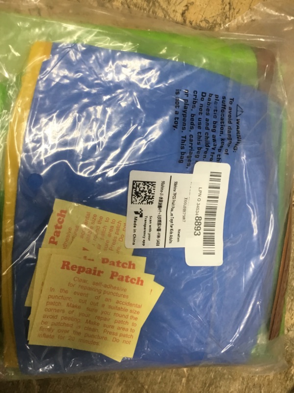 Photo 1 of 90shine 7PCS Fruit Pool Floats: Watermelon Kiwi Orange Lemon Swimming Rings with 13.5" Beach Balls - Inflatable Tubes Floaties Toys for Kids Adults