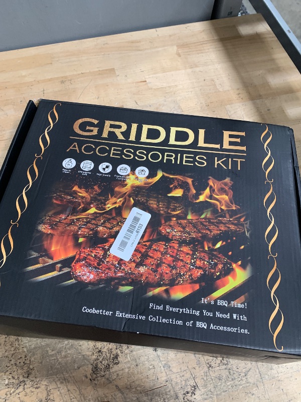 Photo 1 of 35PCS Griddle Accessories Kit, Flat Top Grill Accessories Set for Blackstone and Camp Chef, Grill Spatula Set with Enlarged Spatulas, Basting Cover, Scraper for Outdoor Barbecue