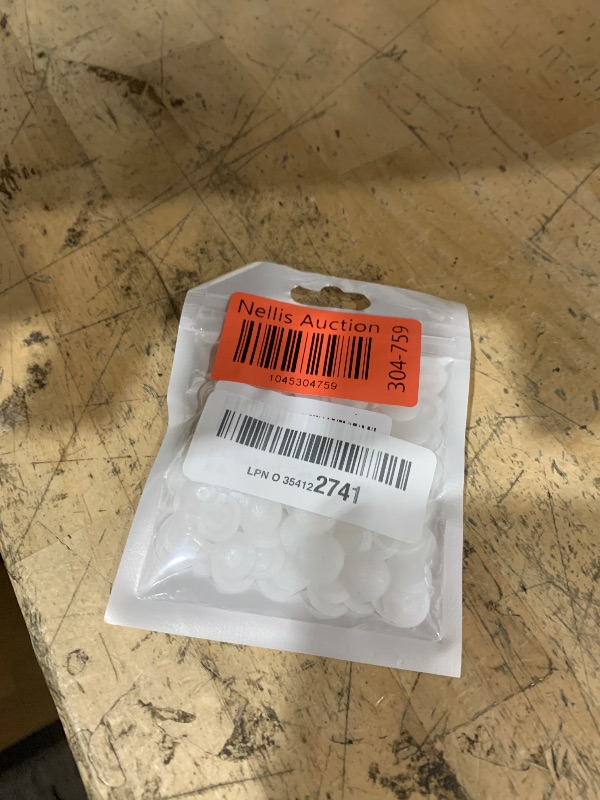 Photo 1 of 100 Pcs White Easy to Install Screw Cap Covers Assortment Kit, Plastic Self-Tapping Caps Hole Covers for Phillips Screws Head, Cabinet, Decoration Tapping Fasteners, Self-Tapping Screws (17MM)