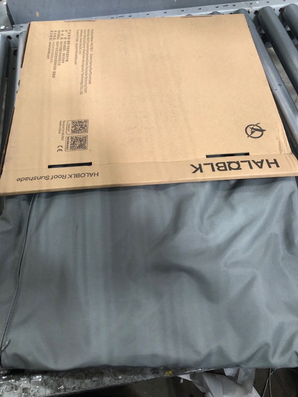 Photo 1 of (missing clips) HALOBLK Magnetic-Locking-Design Model Y Sunshade Roof with Nano-Ice-Crystal Heat Insulation Coating, Foldable Roof Sun Shade 
