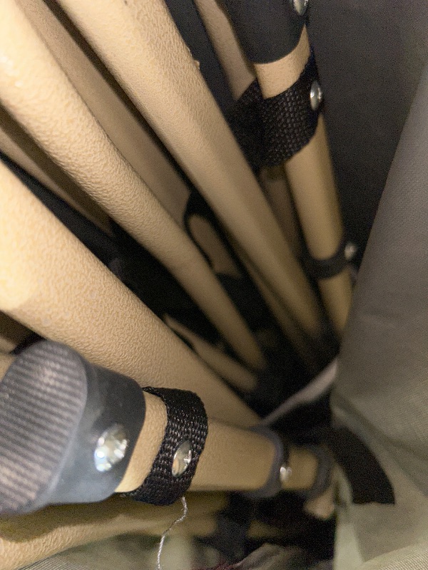 Photo 1 of *** MISSING MATTRESS *** Fragess Portable Camping Cot, 600LBS Max Load, Extra Wide with Thick Mattress, Folding Cot for Outdoor Camping/Office, Home Nap (Grey)