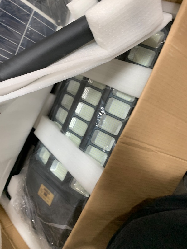 Photo 1 of ******************ONLY 1 LIGHT**********************
CEDIO Solar Street Lights Outdoor, 9800W Solar Lights Outdoor, 450000 Lumens LED Street Light Waterproof IP67 Dusk to Dawn,LED Flood Light with Motion Sensor 2 Pack