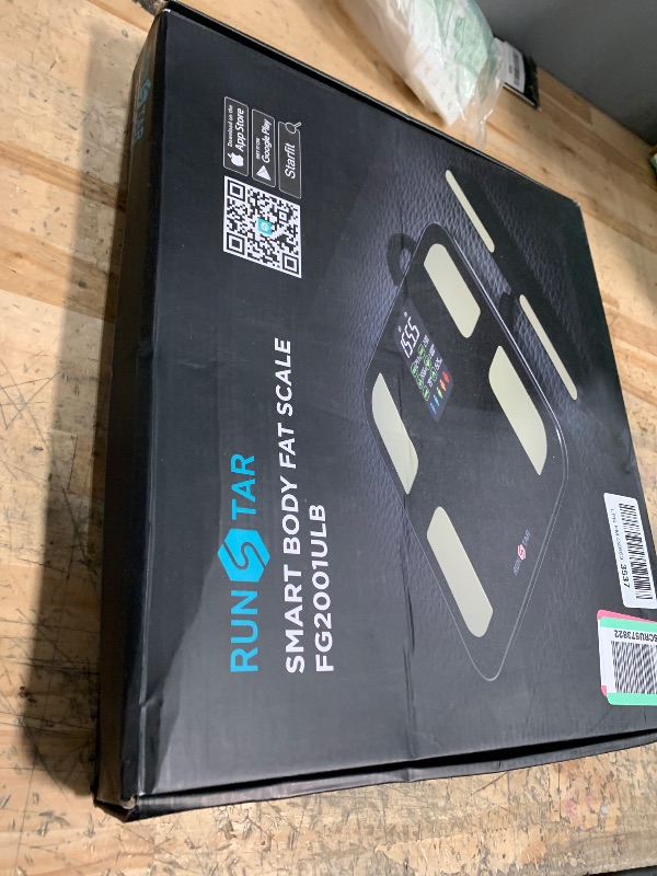 Photo 1 of **PARTYS ONLY ****Scale for Body Weight, RunSTAR 8 Electrodes High Accurate Rechargeable Composition Analyzer with BMR Index Body Fat Digital Scale Composition Muscle & Fat Measurement Large Display 400lb