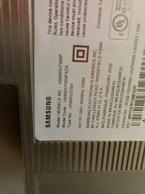 Photo 1 of ***SMASHED SCREEN FINAL**Samsung UN50DU7200 50 inch Class DU7200 Series LED 4K UHD Smart Tizen TV