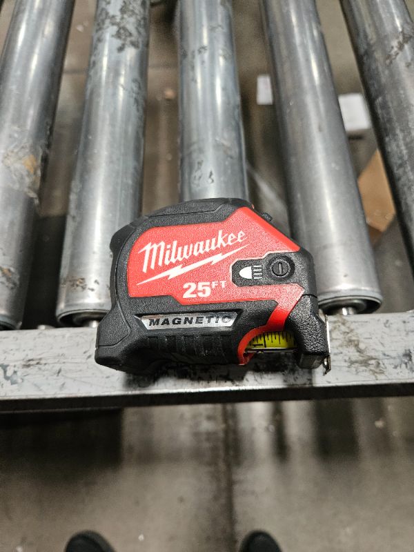 Photo 1 of 25 ft. x 1-1/16 in. Compact Wide Blade Tape Measure with LED