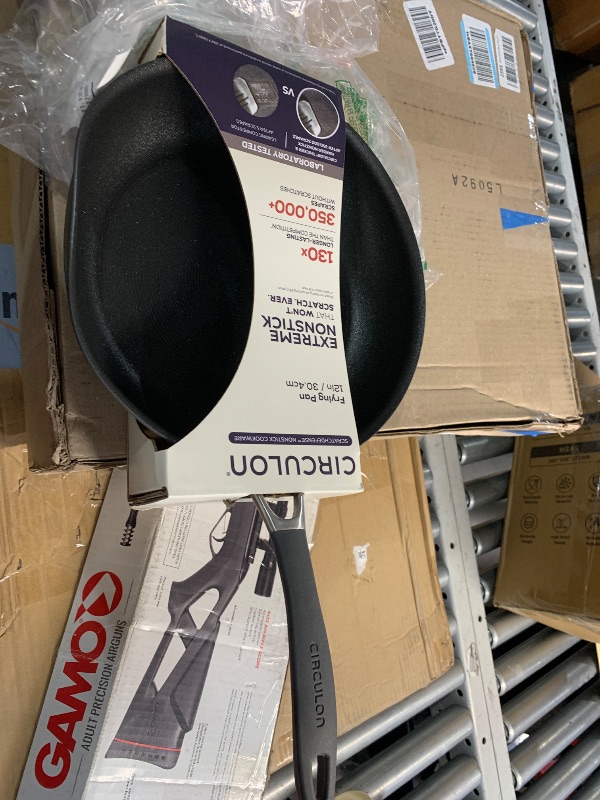 Photo 1 of ***(MAJOR DAMAGE/ BENT)***Circulon A1 Series with ScratchDefense Technology Nonstick Induction Frying Pan/Skillet, 12 Inch, Graphite
