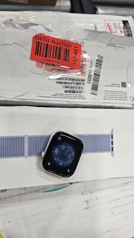 Photo 1 of (icloud locked)(may need to contact apple) Apple Watch Series 10 [GPS + Cellular 42mm case] Smartwatch with Silver Aluminium Case with Blue Cloud Sport Loop. Fitness Tracker