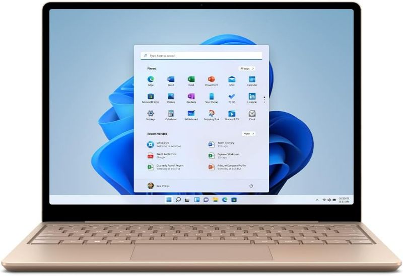 Photo 1 of (NO POWER) (PARTS) Microsoft Surface Laptop Go 2-12.4" Touchscreen - Intel Core i5 8GB Memory - 128 SSD - Sandstone (Latest Model)
