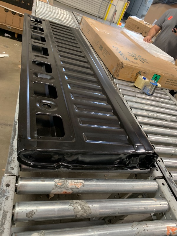 Photo 1 of ECOTRIC Complete Primed Rear Tailgate Tail Gate Steel Compatible with 1987-1996 Ford F150 F250 F350 Truck Pick up Bed Replacement for Part Number E7TZ9940700A F2TZ9940700A FO1900104