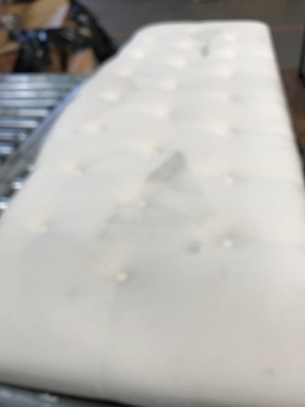 Photo 1 of **VERY DIRTY** BASIC QUEEN CREAM HEAD BOARD 