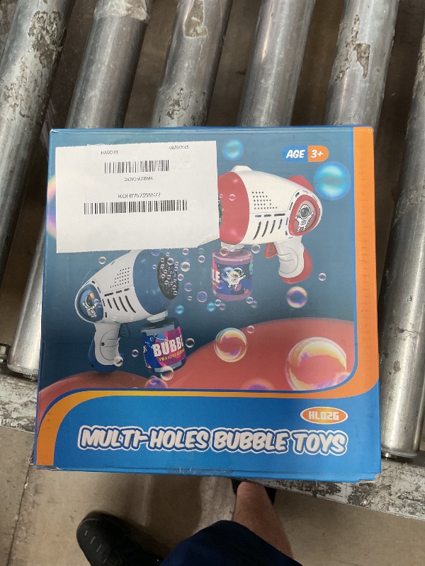 Photo 1 of **FOR PARTS ONLY/NON-FUNCTIONAL** EagleStone Bubble Guns for Kids 4-8, 2 Pack Light-Up Automatic Bubble Gun Blasters with 4 Solution, Bubble Machine for Toddlers, Outdoor Summer Toy, Easter Gifts, Birthday Wedding Party Favors