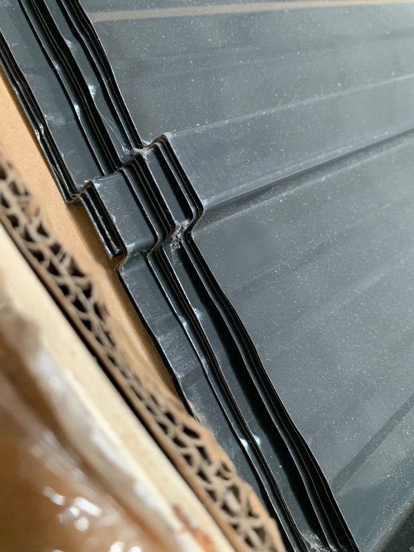 Photo 1 of ************INCOMPLETE ITEM, THIS IS ONLY 1 BOX IN A MULTI BOX SET***************
Jintop 10x8 FT Metal Garden Sheds with Hinged Door and Padlock & Punched Vents,Pent Roof Outdoor Aluminum Frames Storage Shed,for Garden Tool,Equipment,Material,Dark Grey