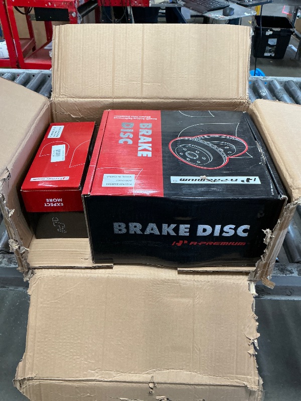 Photo 1 of ******************missing pad clips******************
A-Premium 12.79 in (324.9 mm) Front Vented Disc Brake Rotors + Ceramic Pads Kit Compatible with Select Chevrolet & GMC Models - Silverado 3500 3500 HD, Express 4500, Sierra 3500, Savana, 6-PC Set