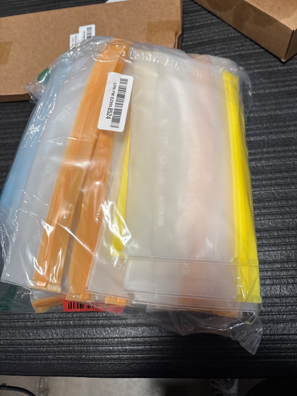 Photo 1 of ****see notes ******IDEATECH 20Pack Reusable Bags Dishwasher Safe, Leakproof Reusable Freezer Bags, BPA Free Healthy Food Storage Contaizers Sandwich Snack Baggies for Lunch Travel(8 Gallon 6 Quart 6 Snack,Colored)