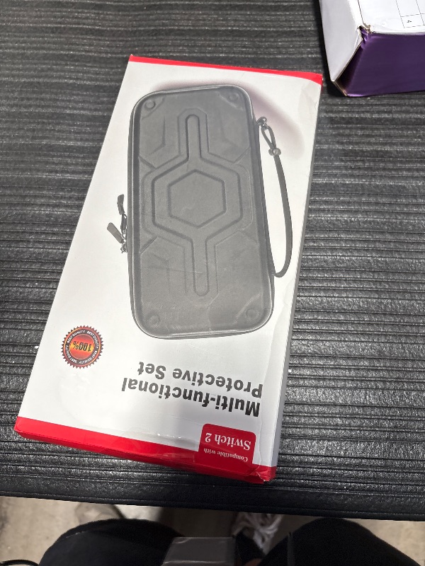 Photo 1 of Carrying Case for Nintendo Switch 2,Protective Case for Switch 2 2025& 2 Tempered Glass Screen 7.9 Inch Protector Hard Shell Portable Travel Slim Bag