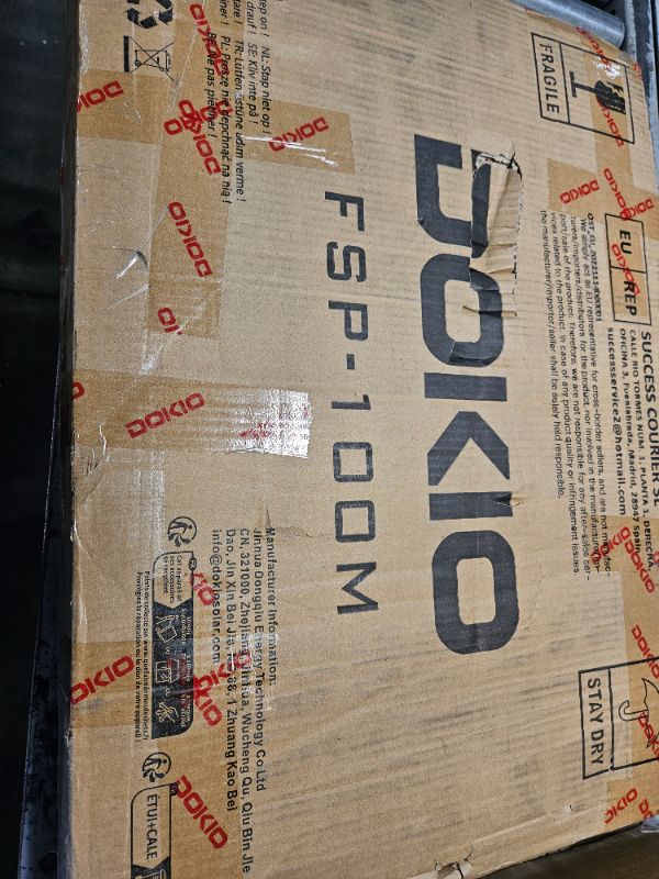 Photo 1 of DOKIO Portable Foldable 100W 18v Solar Suitcase Monocrystalline, Folding Solar Panel Kit with Controller to Charge 12 Volts Batteries (AGM Lead/Acid Types Vented Gel) RV Camping Boat