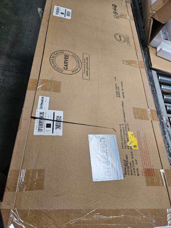 Photo 1 of ** Only box D Missing the rest of the set ** Garveelife 20'x20'x13' Metal Carport for 2 Cars, Heavy Duty Car Ports for Heavy Snow, Reinforced Frame, Tall Metal Car Ports for Bass Boats, Full-Sized Pickup Trucks, and Tractors, N.W. 800 Lbs