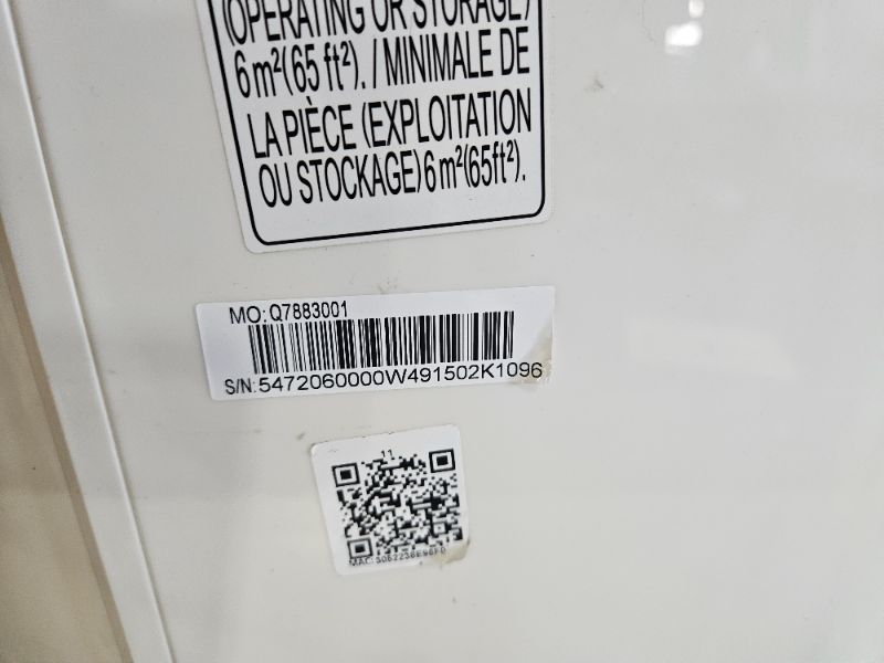 Photo 1 of ***************MISSING ALL ACCESSORIES**************
Toshiba 14,000 BTU (12,000 BTU DOE) 115-Volt Inverter Wi-Fi Quiet Portable Air Conditioner w/Heat up to 550 sq. ft. in White RAC-PT1412HVWRU