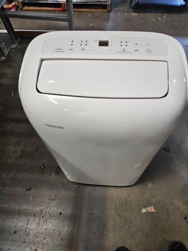 Photo 1 of ***************MISSING ALL ACCESSORIES**************
Toshiba 14,000 BTU (12,000 BTU DOE) 115-Volt Inverter Wi-Fi Quiet Portable Air Conditioner w/Heat up to 550 sq. ft. in White RAC-PT1412HVWRU