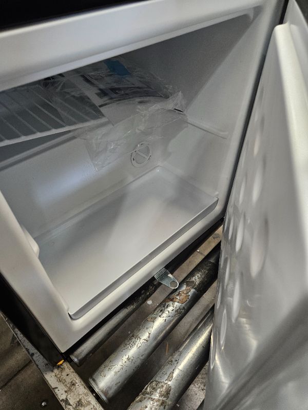 Photo 1 of 1.1 cu. Ft. Upright Freezer Mini Freezer with lock Reversible Door in Stainless Steel Energy Star