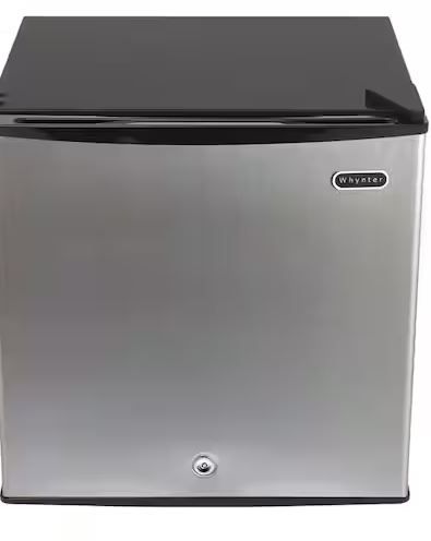 Photo 1 of 1.1 cu. Ft. Upright Freezer Mini Freezer with lock Reversible Door in Stainless Steel Energy Star