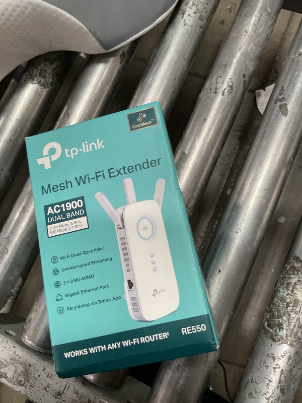 Photo 1 of TP-Link AC1900 WiFi Range Extender RE550 | Dual-Band Wireless Repeater Amplifier w/Gigabit Ethernet Port | Up to 2200 Sq. Ft., 32 Devices |