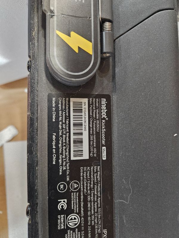 Photo 1 of ** missing charger, did not power on ** Segway Ninebot MAX G2 Electric KickScooter, Power by 1000W Motor, Up to 43 Miles Range and 22MPH, w/t 10-inch Tires , Dual Brakes & Suspension, Electric Scooter for Adults, UL-2272 Certified