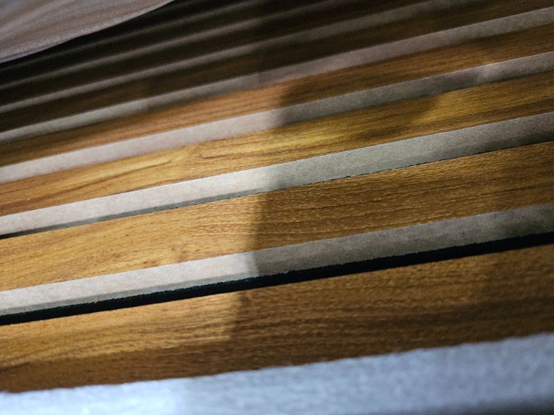 Photo 1 of ***PARTS ONLY*****SEE NOTES****Art3d 2pcs-104 x 15.75in Slat Acoustic Panel for Wall and Ceiling, 3D Fluted Sound Absorbing Panel with Wood Finish, Teak