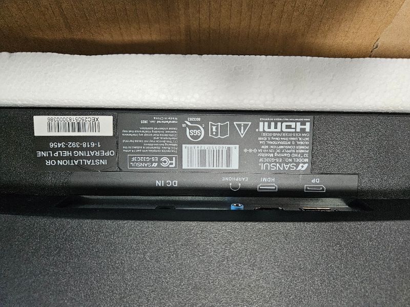 Photo 1 of SANSUI 32 Inch Curved 240Hz Gaming Monitor High Refresh Rate, FHD 1080P Gaming PC Monitor HDMI DP1.4, Curved 1500R, 1Ms MPRT, HDR,Metal Stand,VESA Compatible (ES-G32C3F DP Cable Incl.)