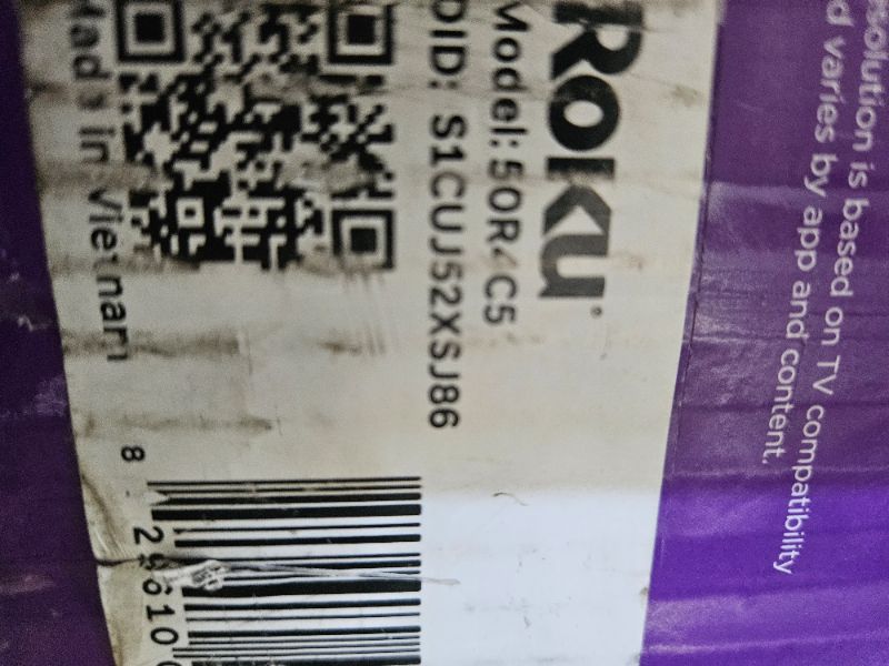 Photo 1 of ** Broken screen final sale ** Roku Smart TV 2025 – 50-Inch Select Series