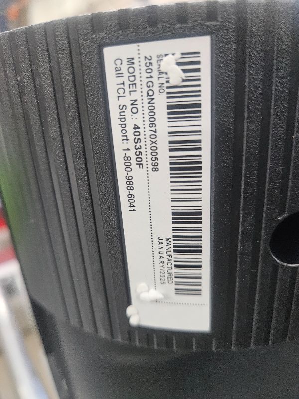 Photo 1 of (missing remote) TCL 40-Inch Class S3 1080p LED Smart TV with Fire TV (40S350F, 2023 Model), Alexa Built-in, Apple AirPlay Compatibility, Streaming FHD Television,Black