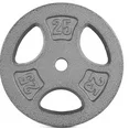 Photo 1 of 1-Inch Standard G Weight Plate for Strength Training, Charcoal or Gray Color 25lb 