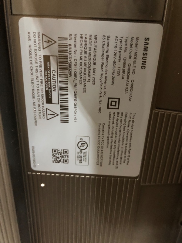 Photo 1 of SAMSUNG 65-Inch Class QLED Q8F 4K UHD Smart TV (2025 Model) Q4 AI Processor, 100% Color Volume with Quantum Dot, AirSlim Design, Endless Free Content, Samsung Vision AI, Alexa Built-in