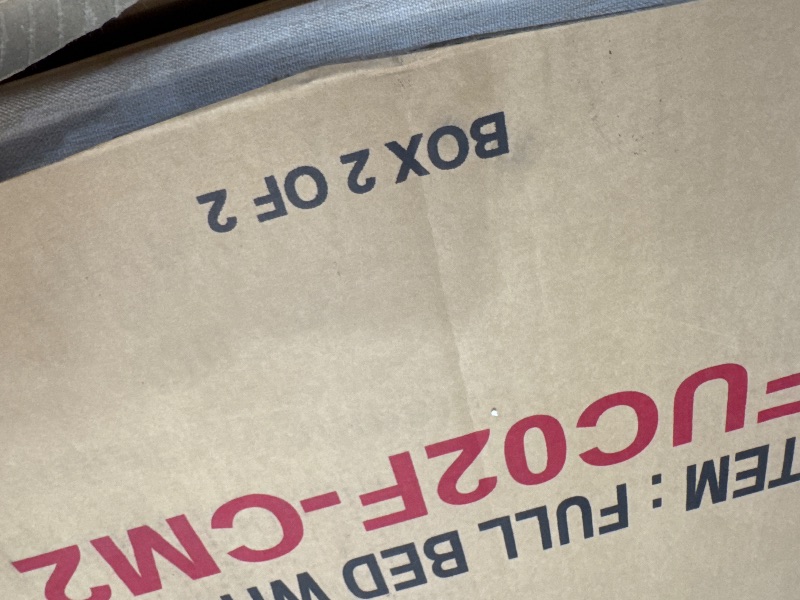 Photo 1 of ** Partial set missing box 1/2 only have box 2/2**  Full Size Daybed with Trundle, Upholstered Bed Frame with Twin Trundle and Wood Slat Support for Bedroom Guest Room Living Room, No Box Spring Needed, Linen Fabric, Beige