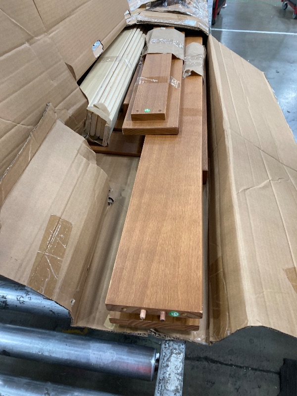 Photo 1 of *************MISSING PIECES******************
ZINUS Alexis Deluxe Wood Platform Bed Frame with Headboard, Wood Slat Support, No Box Spring Needed, Easy Assembly, Rustic Pine, Full