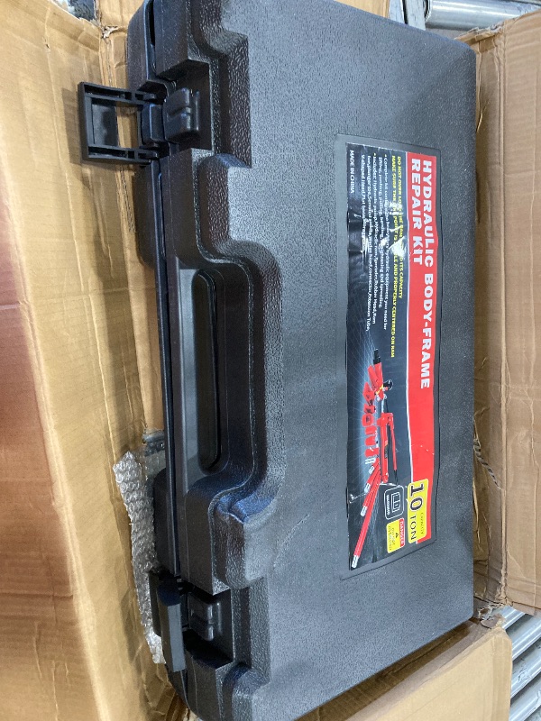 Photo 1 of 10 Ton Porta Power Hydraulic Jack Kit – 20,000 LBS Heavy Duty Hydraulic Ram Set with 17-Piece Accessories & Carrying Case – for Auto, Truck, Tractor Repair – Low Profile 12.4" – Max Lift 5.1 Inch