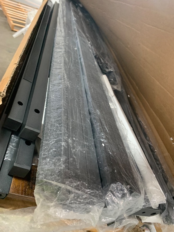 Photo 1 of *************MISSING PARTS************
Liians King Size Bed Frame with USB Type C Charging Station Headboard, Smart LED Lights, Metal Platform Noise Free, No Box Spring Needed, Easy Assemably