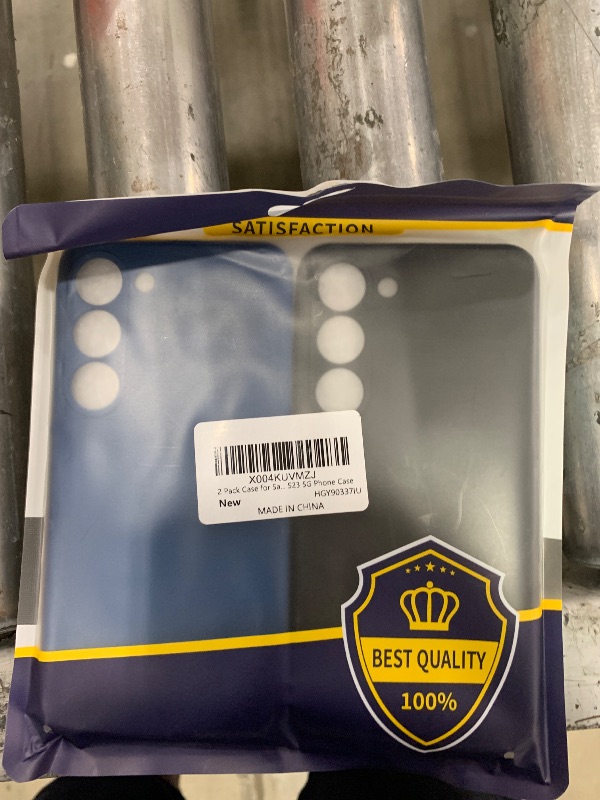 Photo 1 of 2 Pack Case for Samsung Galaxy S23 (Only), Stylish Liquid Silicone Slim Full-Body Protective Cover Compatible with Samsung Galaxy S23 5G Phone Case