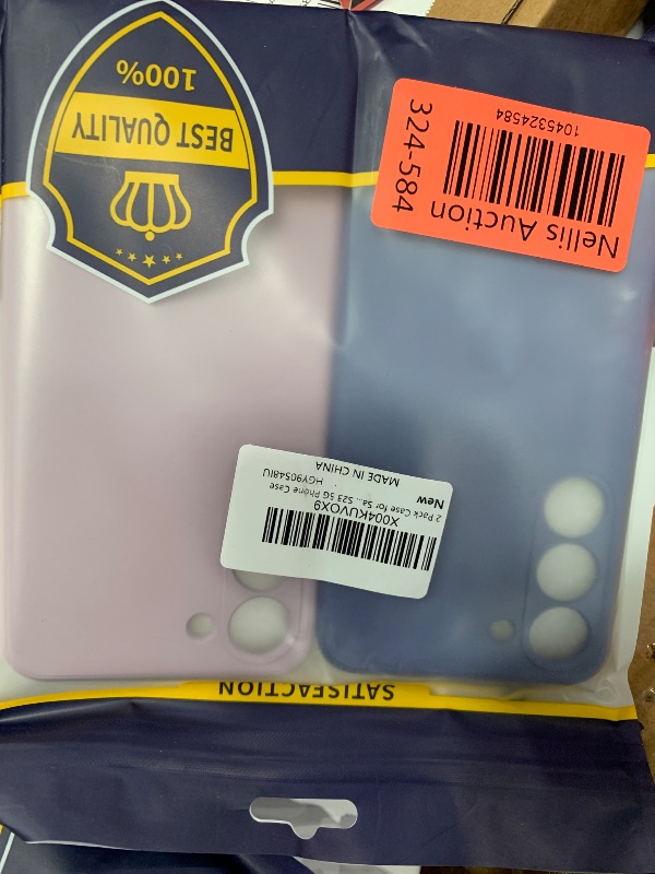 Photo 1 of 2 Pack Case for Samsung Galaxy S23 (Only), Stylish Liquid Silicone Slim Full-Body Protective Cover Compatible with Samsung Galaxy S23 5G Phone Case