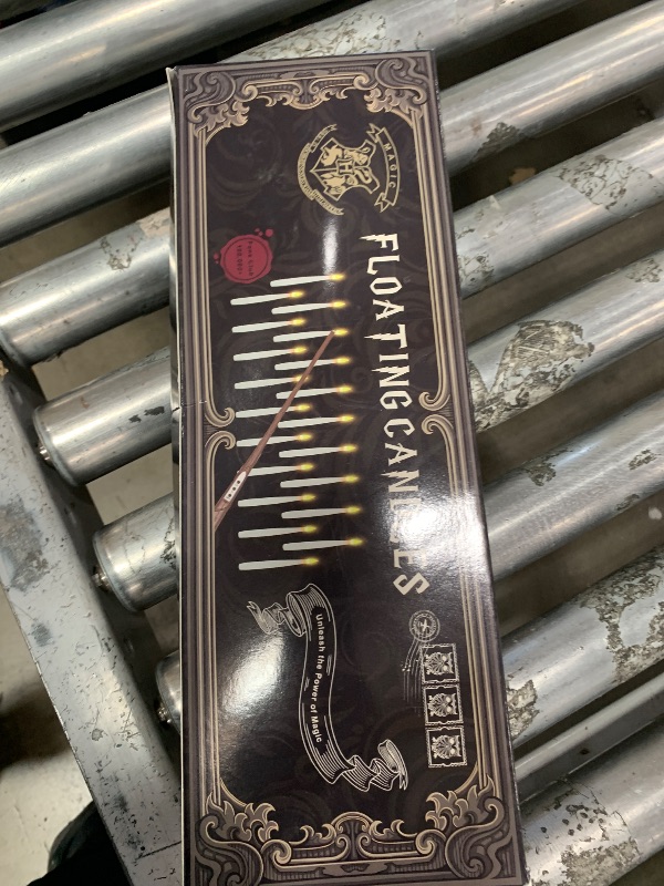 Photo 1 of **PARTIAL SET/ MISSING 6 CANDLES** Halloween Decorations, 20 PCs Floating Candles with Wand Magic Hanging Candles, Flickering Warm Light Flameless Floating LED Candle with Wand Remote, Battery Operated Taper Candle Set for Theme Party