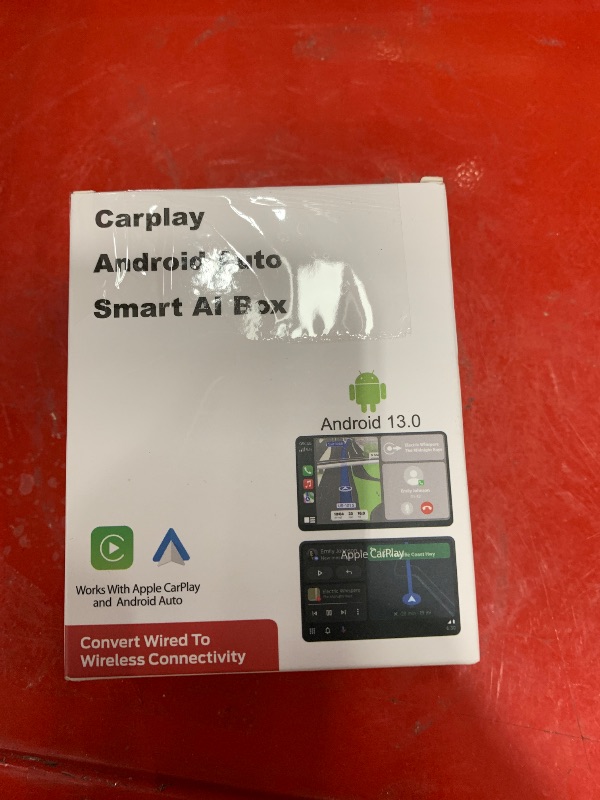 Photo 1 of **POSSIBLY FOR PARTS/DEVICE TURNS OFF OR RESTARTS IN THE MIDDLE OF USAGE** Upgraded Wireless CarPlay Adapter, 3-in-1 Wireless Carplay & Android Auto& Video Adapter, Built in Netflix YouTube Support TF Card, Plug & Play, USB Type C, USB Type A Compatible w