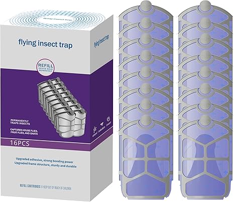 Photo 1 of 16 PCS Refill Cartridge Compatible with Flying Insect Trap M364 M364A and Max Cartridges Capture Fruit Flies, Gnats and Houseflies
