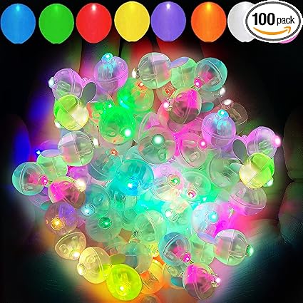 Photo 1 of Aogist 100pcs Mutilcolor Balloon Lights, Long Standby Time Waterproof Mini Ball Light, Round LED Flash Lamp for Paper Lantern Balloon Party,Wedding,Birthday,Festival,New Year and Christmas Decorative
