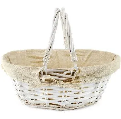 Photo 1 of Cornucopia Wicker Basket with Handles

