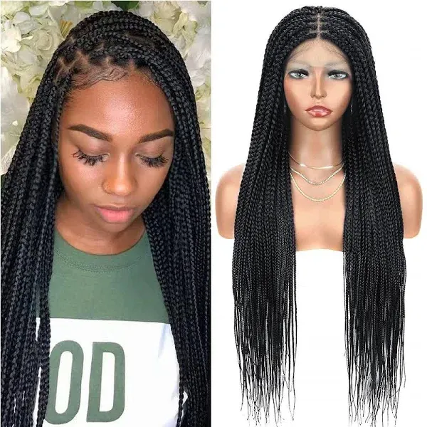 Photo 1 of Alebery Women's Knotless Lace Braided Wig
