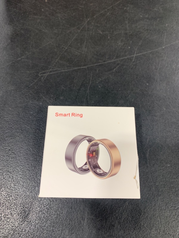 Photo 1 of 2025 New Smart Ring Health Tracker for Men Women - IP68 Waterproof Fitness Ring with Sleep Tracker/Heart Rate/Blood Oxygen/Steps/Distance/Calories, Air Gestures, Charging case Up to 7-Day, Black #7