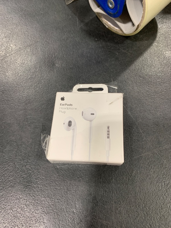 Photo 1 of Apple EarPods Headphones with 3.5mm Plug, Wired Ear Buds with Built-in Remote to Control Music, Phone Calls, and Volume