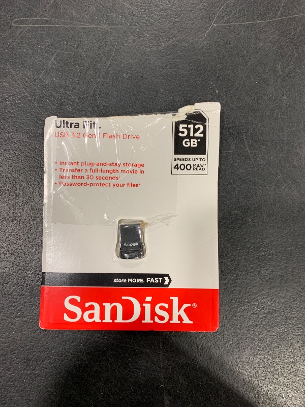 Photo 1 of 512 GB USB 3.2 GEN 1 FLASH DRIVE. 